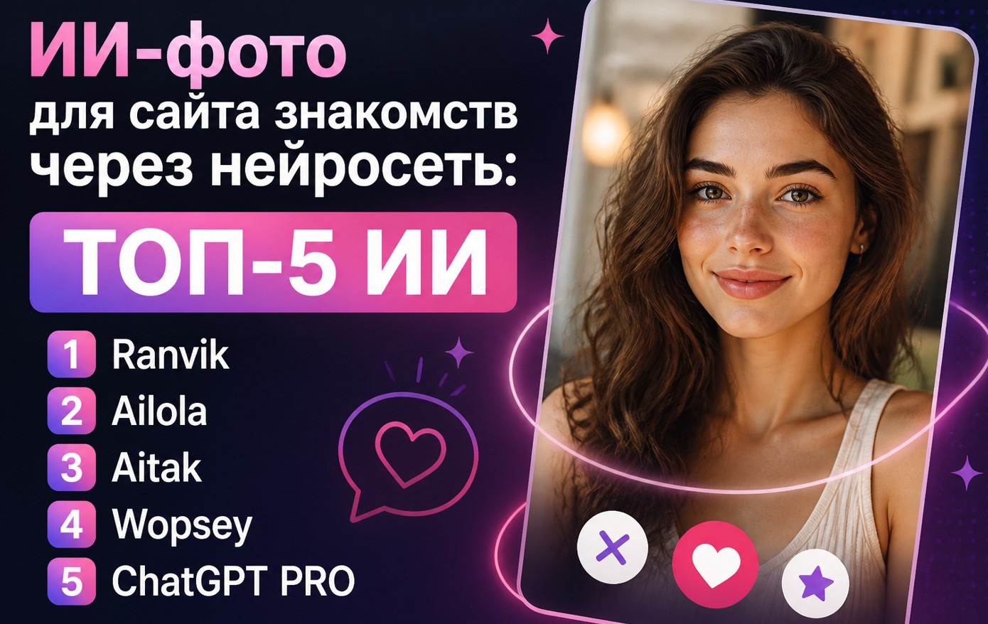 ИИ-фото для сайта знакомств через нейросеть