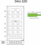 Винный шкаф Dunavox DAU-32.78DSS
